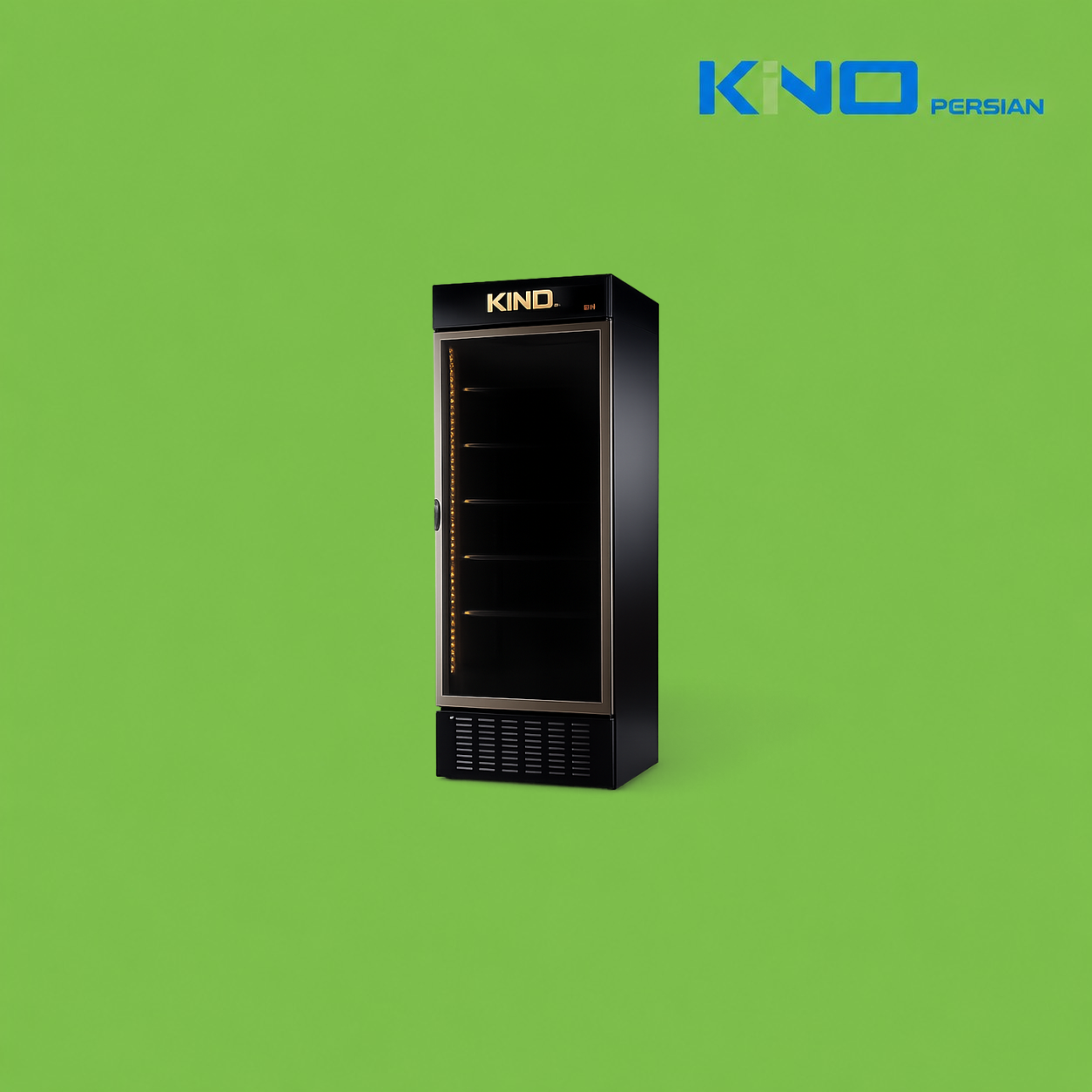 یخچال ویترینی تک درب مدل KR680 BL کینو